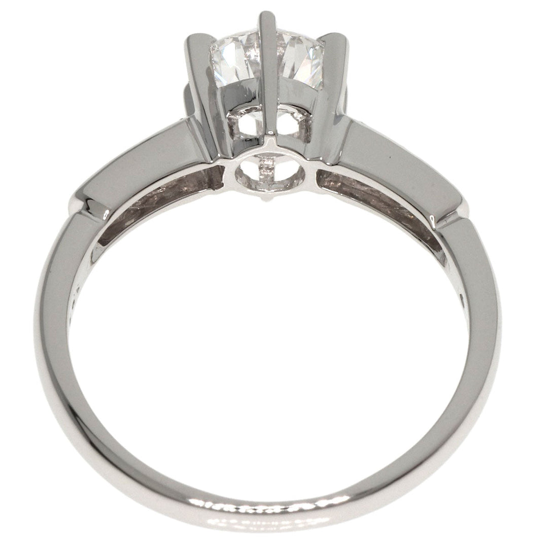 MIKIMOTO Ring PT950 Silver diamond