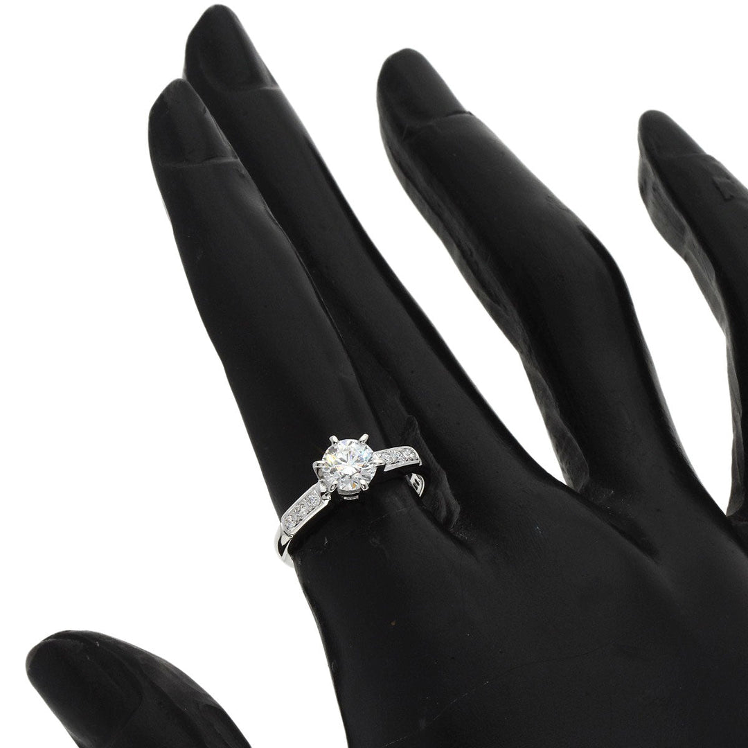 MIKIMOTO Ring PT950 Silver diamond