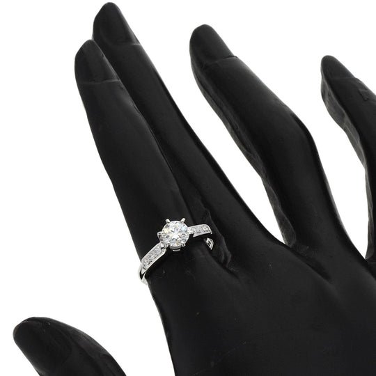 MIKIMOTO Ring PT950 Silver diamond