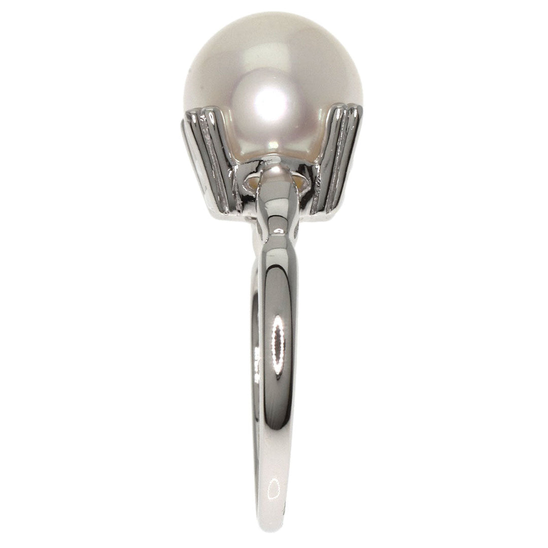 MIKIMOTO Ring PT900 Silver Pearl