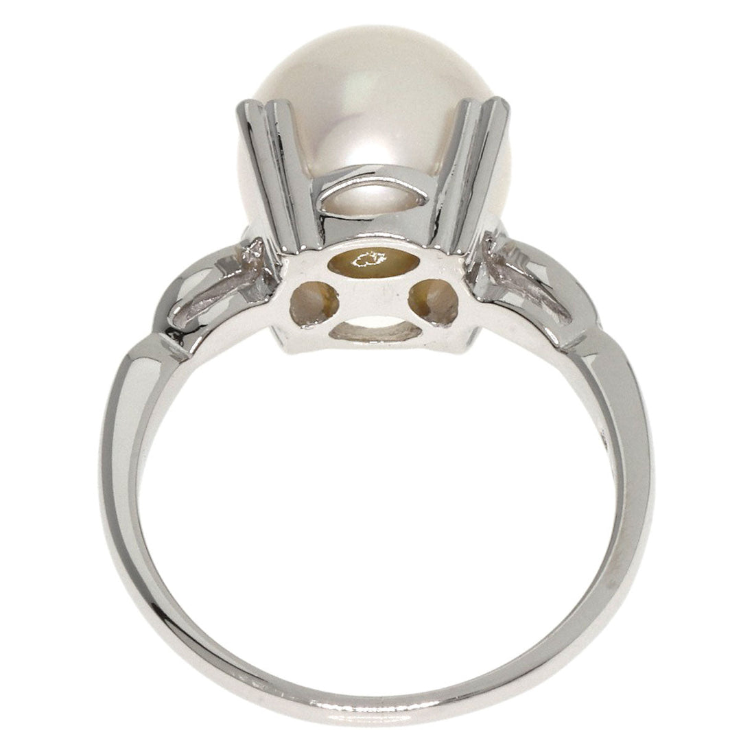 MIKIMOTO Ring PT900 Silver Pearl