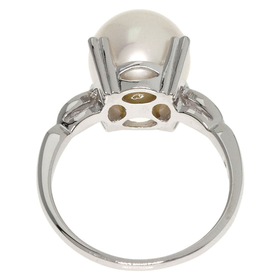 MIKIMOTO Ring PT900 Silver Pearl