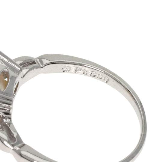 MIKIMOTO Ring PT900 Silver Pearl