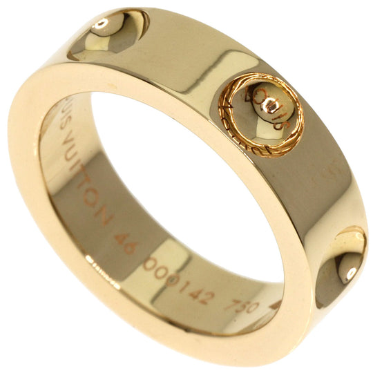 LOUIS VUITTON Ring 18K Yellow Gold gold Petite Bourg Empreinte #46 Women Used Authentic