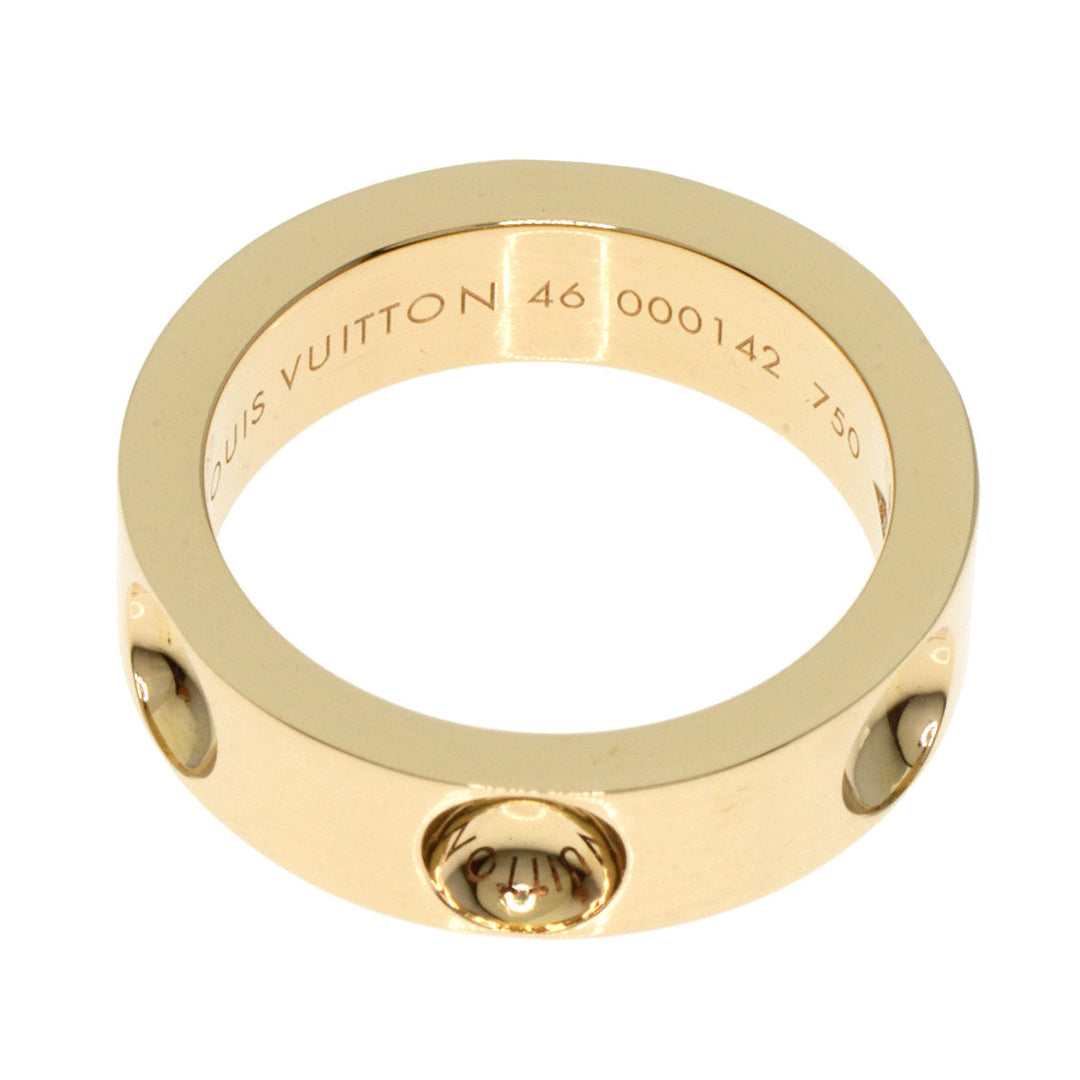 LOUIS VUITTON Ring 18K Yellow Gold gold Petite Bourg Empreinte #46 Women Used Authentic
