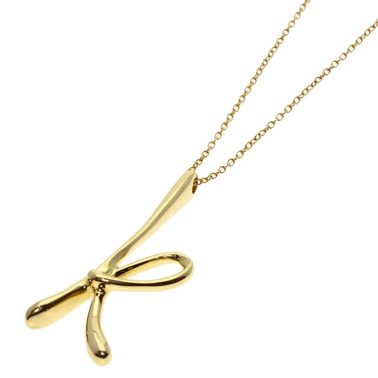 TIFFANY&Co. Necklace 18K Yellow Gold gold Initial K Large Women Used Authentic