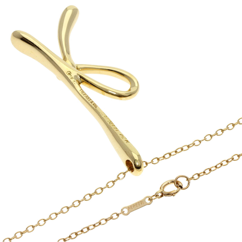 TIFFANY&Co. Necklace 18K Yellow Gold gold Initial K Large Women Used Authentic