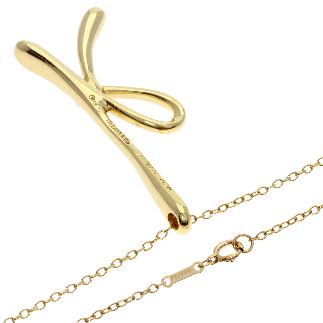 TIFFANY&Co. Necklace 18K Yellow Gold gold Initial K Large Women Used Authentic