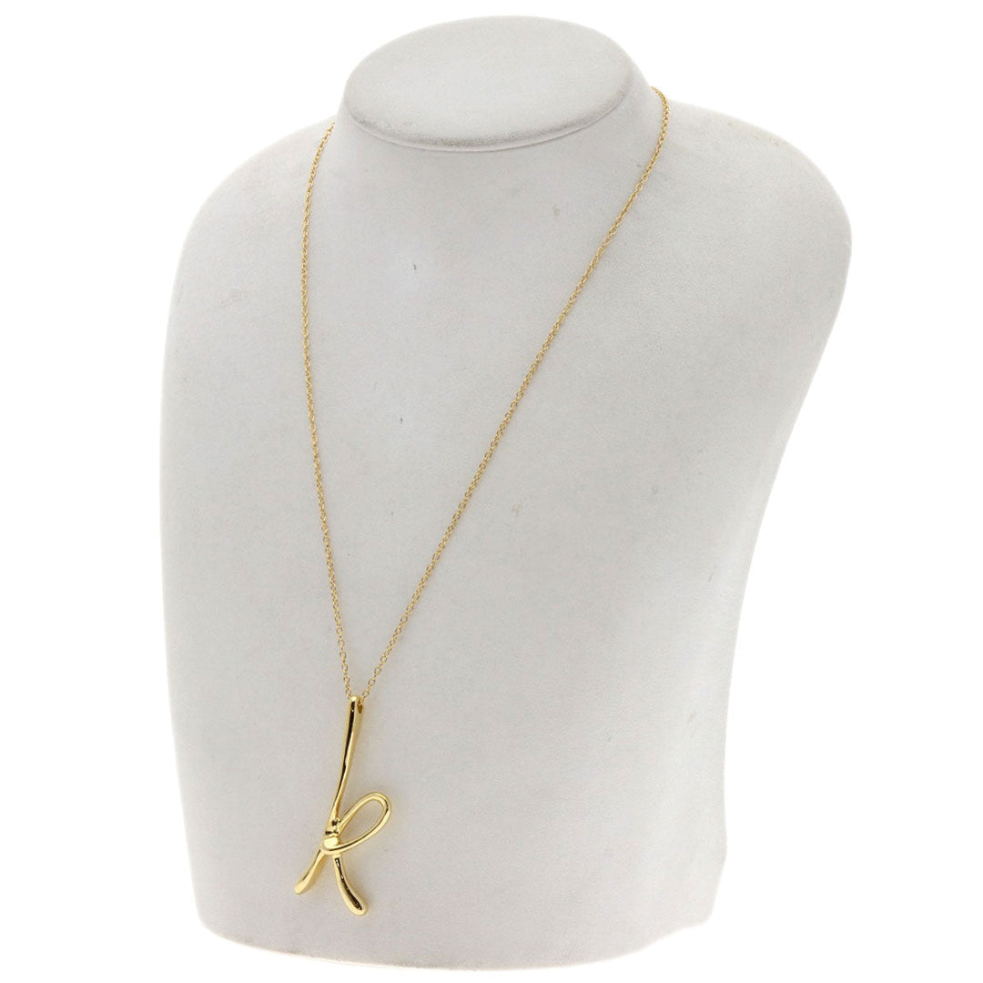 TIFFANY&Co. Necklace 18K Yellow Gold gold Initial K Large Women Used Authentic