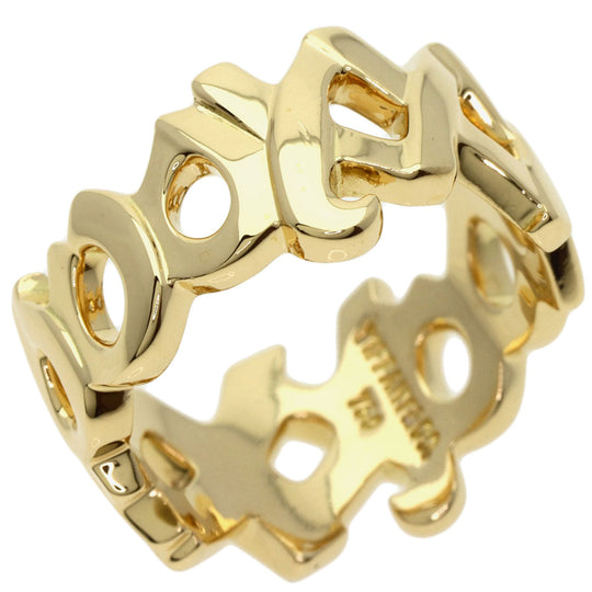 TIFFANY&Co. Ring 18K Yellow Gold gold Kiss Paloma Picasso Women Used Authentic
