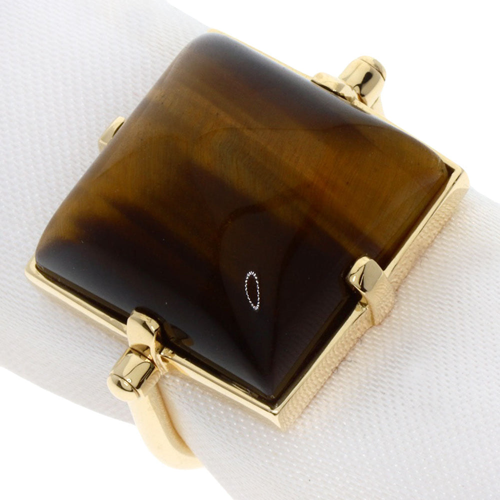 LOUIS VUITTON Ring 18K Yellow Gold gold Tiger Eye #52 Manufacturer Complete