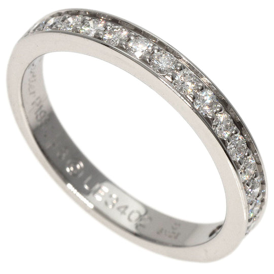 CARTIER Ring PT950 Silver Half Eternity Diamond #48