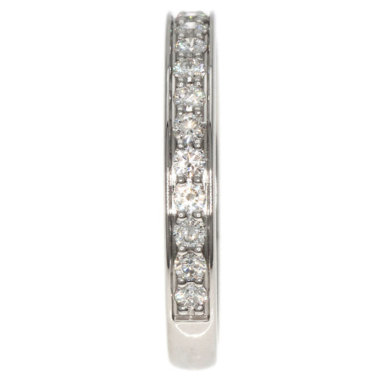 CARTIER Ring PT950 Silver Half Eternity Diamond #48