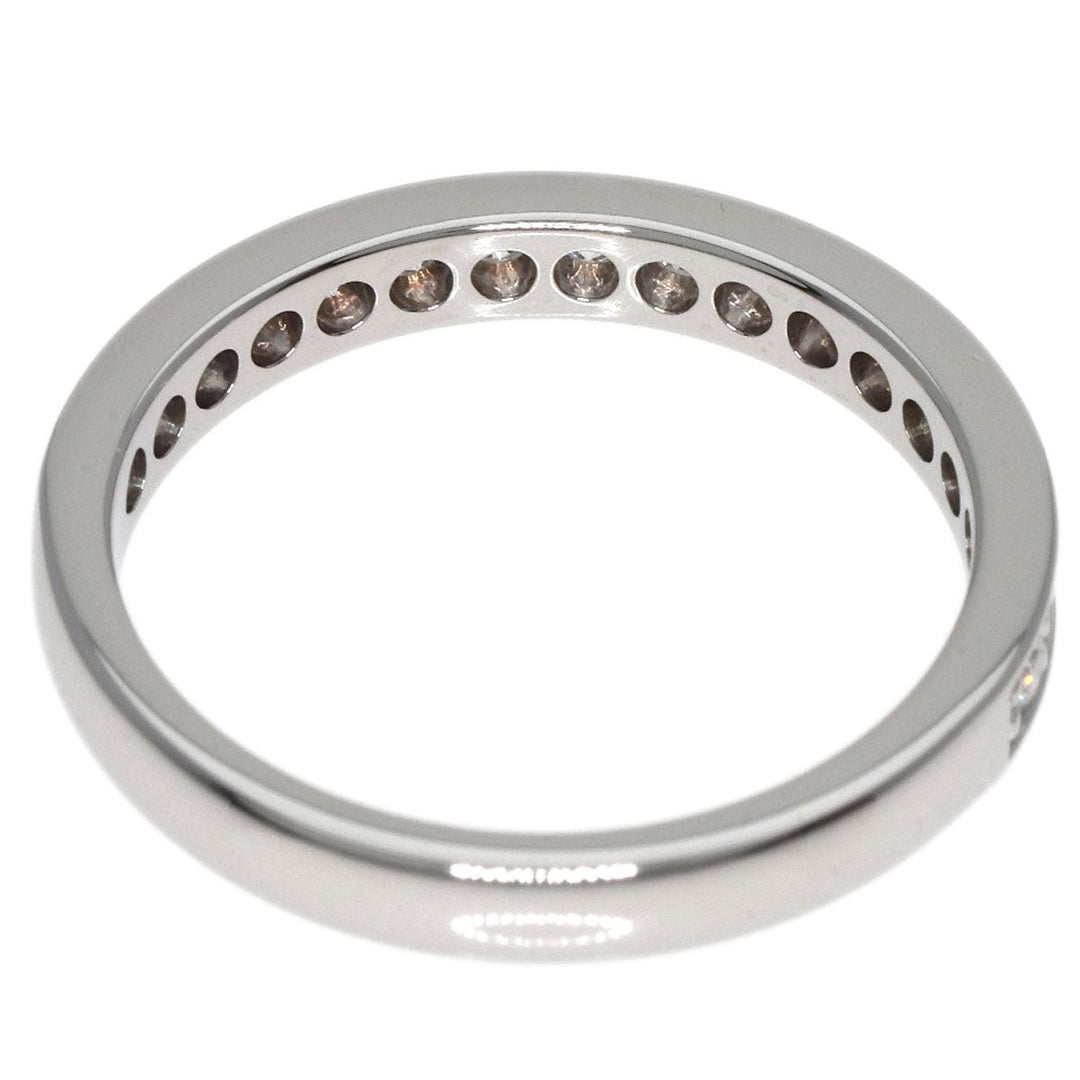 CARTIER Ring PT950 Silver Half Eternity Diamond #48