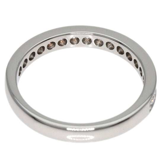 CARTIER Ring PT950 Silver Half Eternity Diamond #48