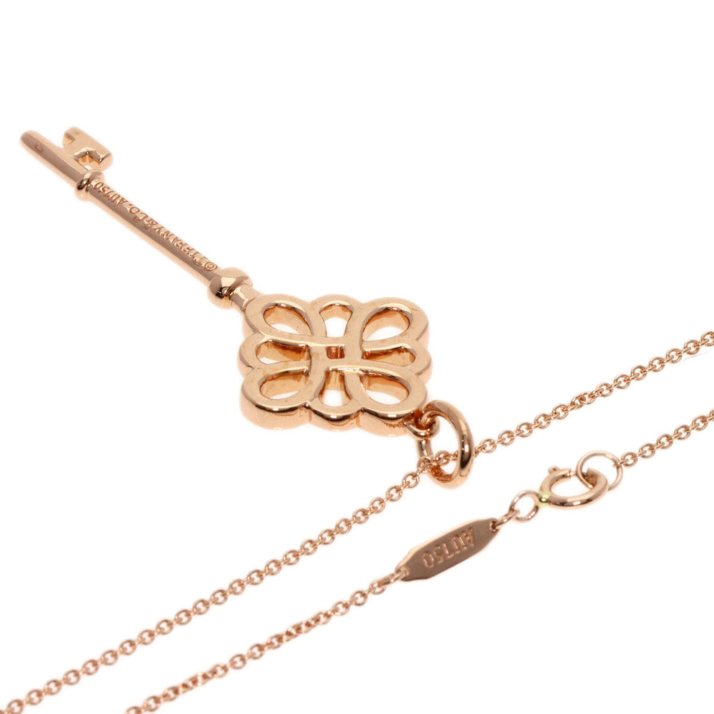 TIFFANY&Co. Necklace 18K Pink Gold gold Knot key diamond