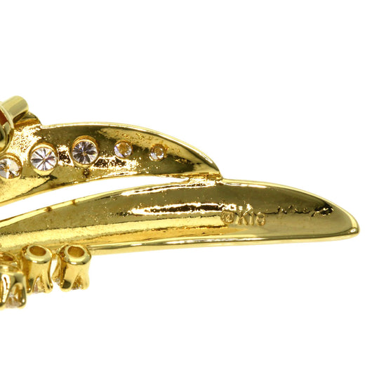 MIKIMOTO Brooch 18K Yellow Gold gold Pearl pearl diamond Women Used Authentic