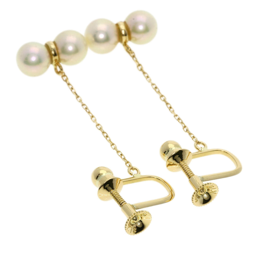 TASAKI Earring 18K Yellow Gold gold Pearl Women Used Authentic