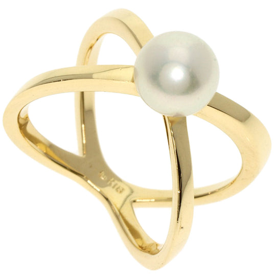 MIKIMOTO Ring 18K Yellow Gold gold Pearl Women Used Authentic