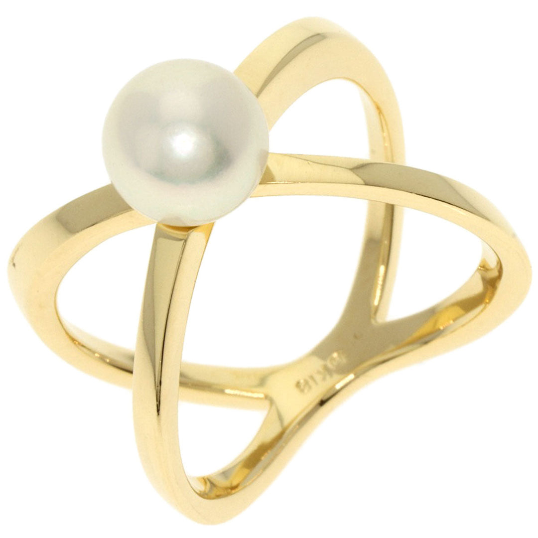 MIKIMOTO Ring 18K Yellow Gold gold Pearl Women Used Authentic