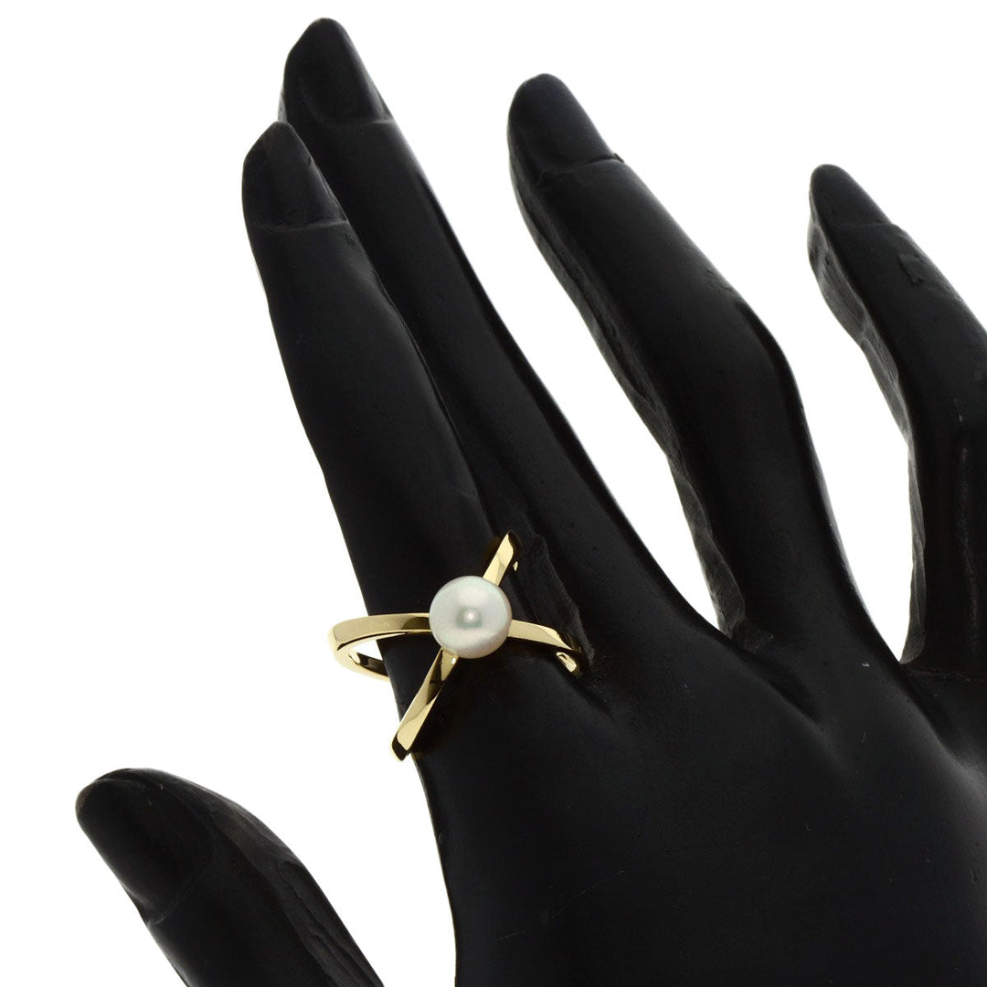 MIKIMOTO Ring 18K Yellow Gold gold Pearl Women Used Authentic