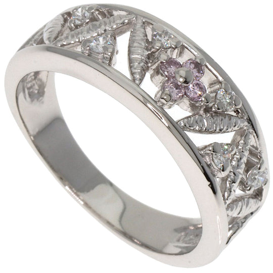 TASAKI Ring PT900 Silver pink diamond diamond Women Used Authentic