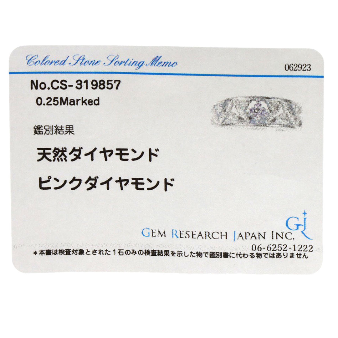 TASAKI Ring PT900 Silver pink diamond diamond Women Used Authentic