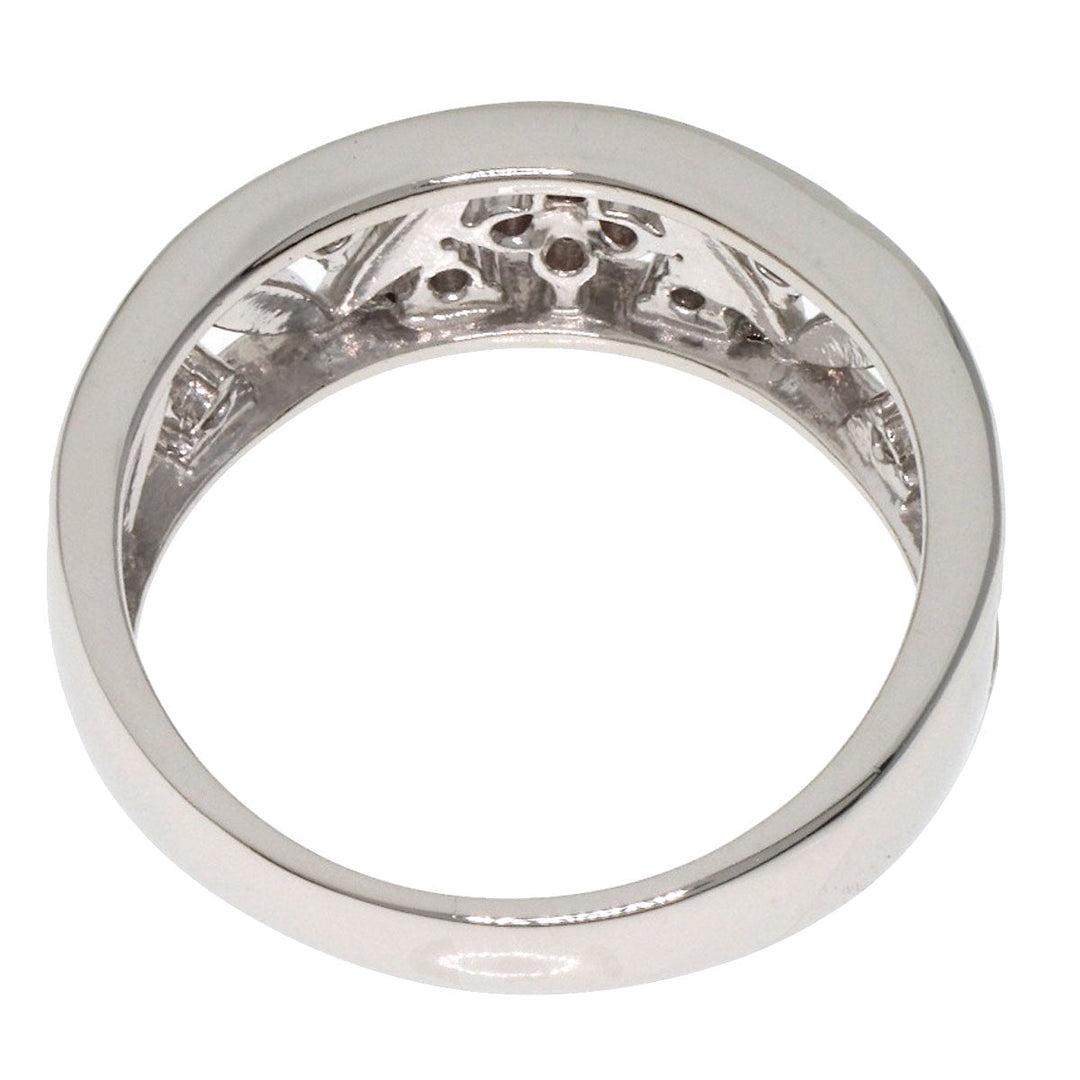 TASAKI Ring PT900 Silver pink diamond diamond Women Used Authentic