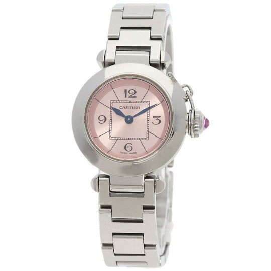 CARTIER Watches Quartz W3140008 Stainless Steel Silver Mispacha pink dial