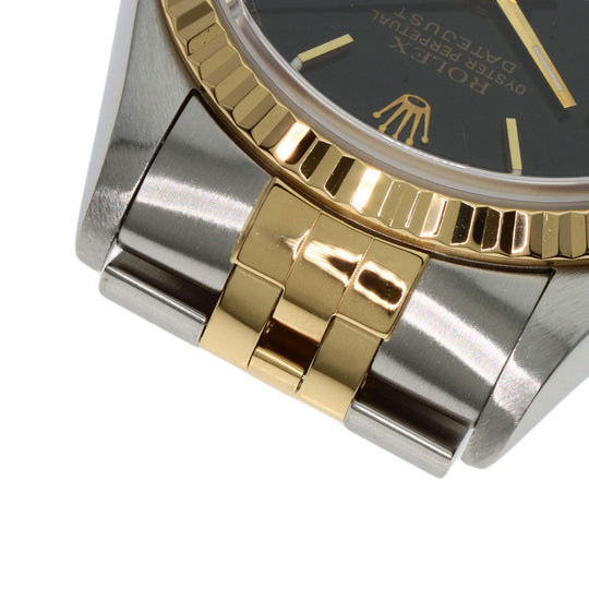 ROLEX Watches Mechanical Automatic 16233 Stainless Steel gold Datejust black dial