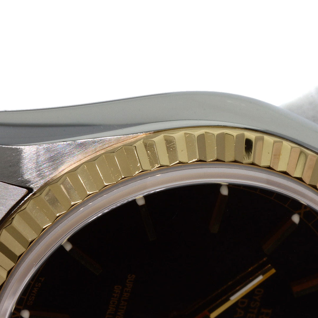 ROLEX Watches Mechanical Automatic 16233 Stainless Steel gold Datejust black dial
