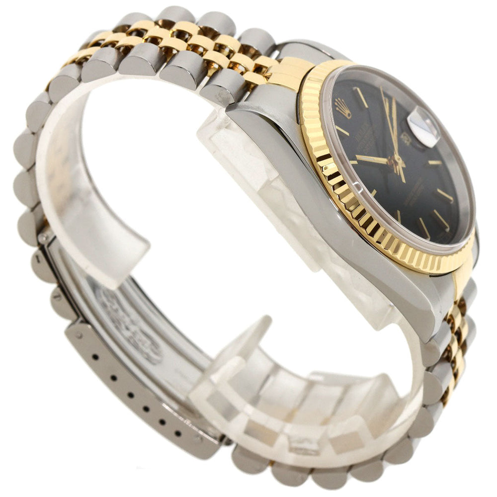 ROLEX Watches Mechanical Automatic 16233 Stainless Steel gold Datejust black dial