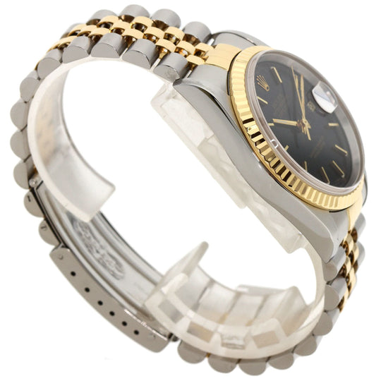 ROLEX Watches Mechanical Automatic 16233 Stainless Steel gold Datejust black dial