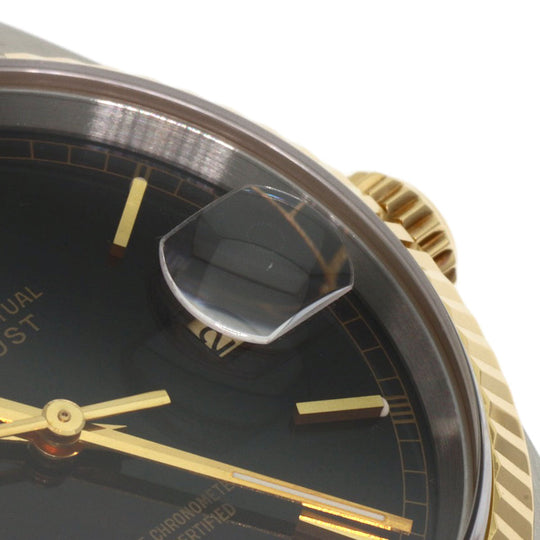 ROLEX Watches Mechanical Automatic 16233 Stainless Steel gold Datejust black dial