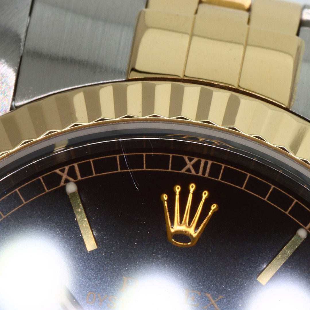 ROLEX Watches Mechanical Automatic 16233 Stainless Steel gold Datejust black dial