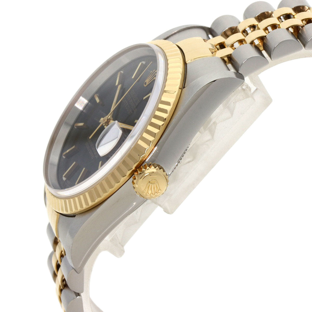 ROLEX Watches Mechanical Automatic 16233 Stainless Steel gold Datejust black dial