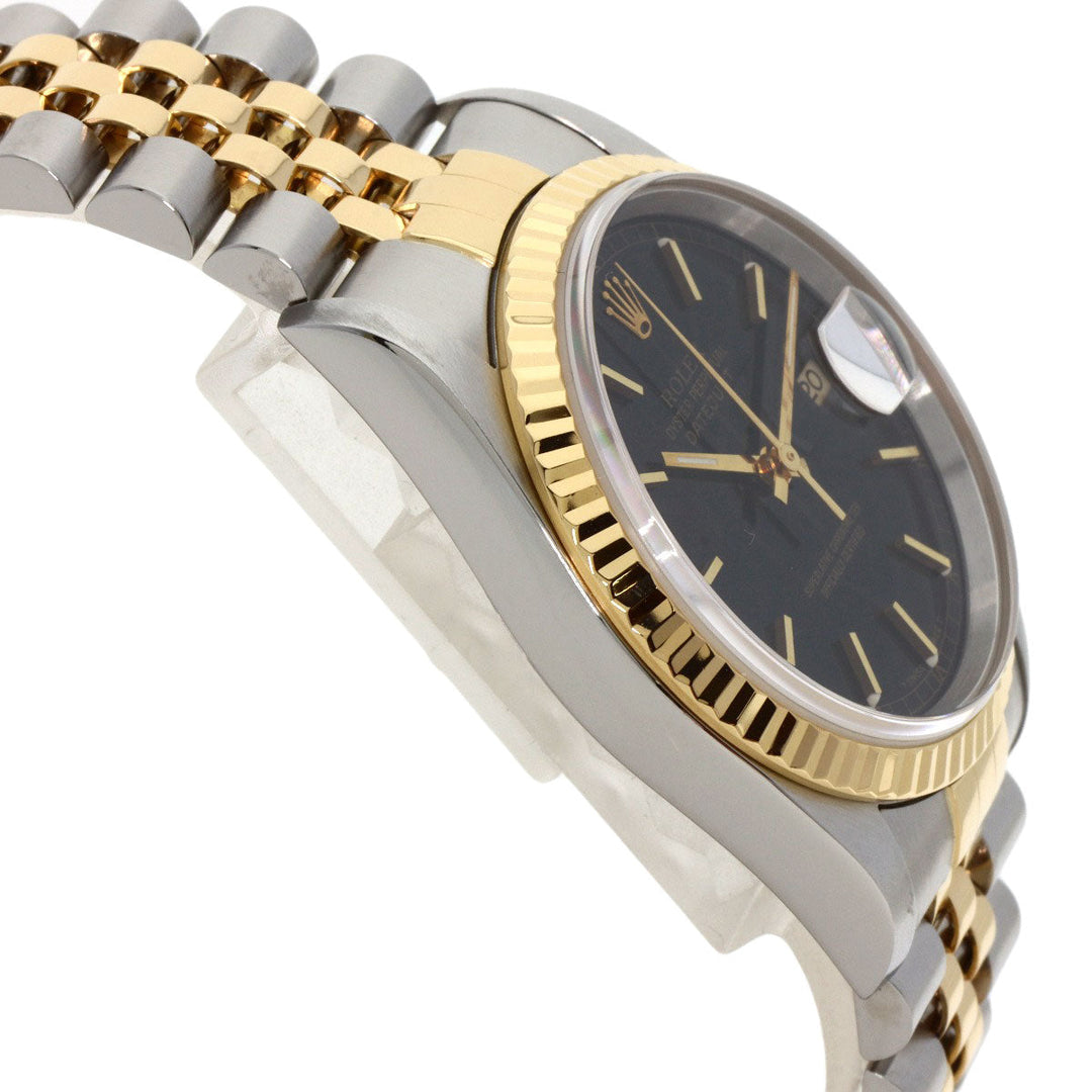 ROLEX Watches Mechanical Automatic 16233 Stainless Steel gold Datejust black dial