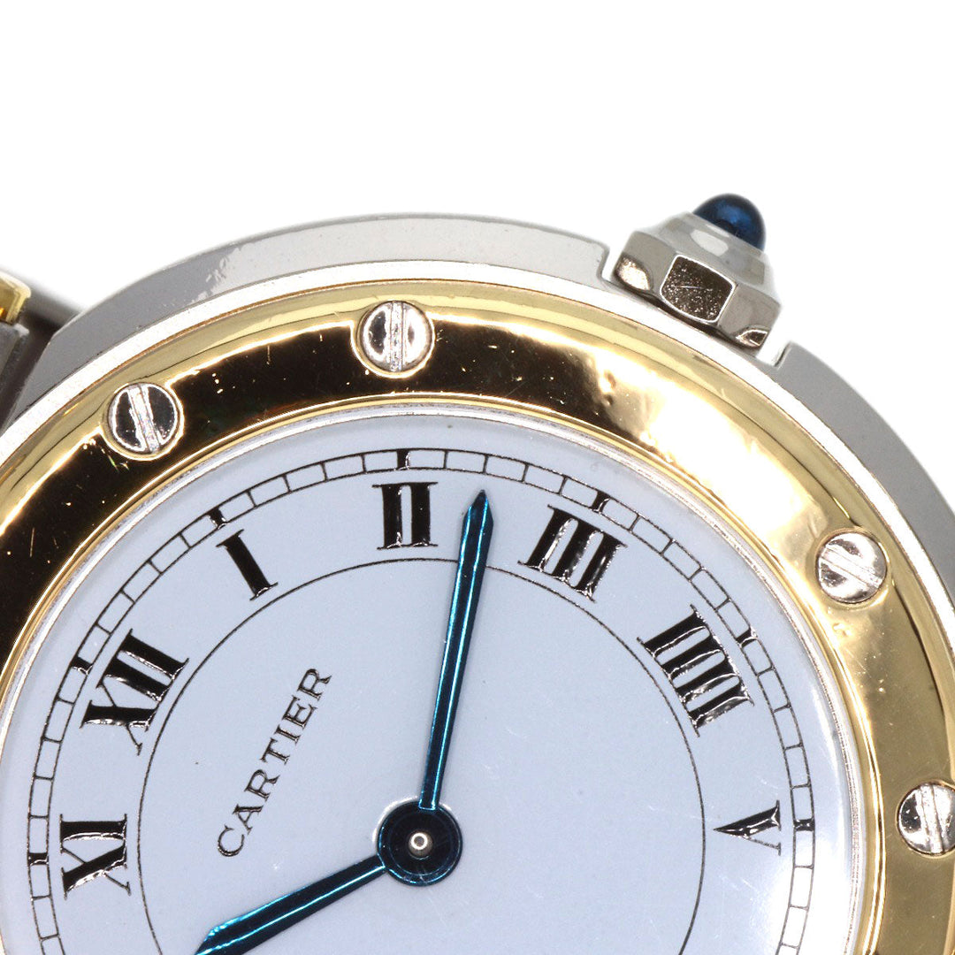 CARTIER Watches Quartz Stainless Steel , SSxK18YG , K18YG gold Santos Round SM white dial Women Used Authentic