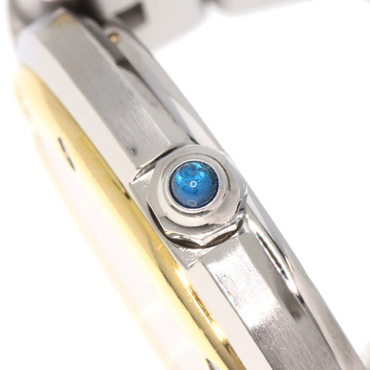 CARTIER Watches Quartz Stainless Steel , SSxK18YG , K18YG gold Santos Round SM white dial Women Used Authentic