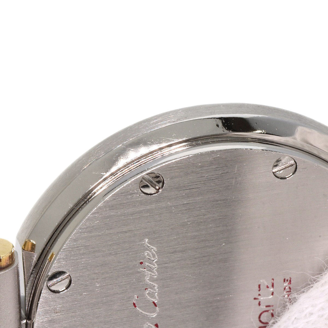 CARTIER Watches Quartz Stainless Steel , SSxK18YG , K18YG gold Santos Round SM white dial Women Used Authentic