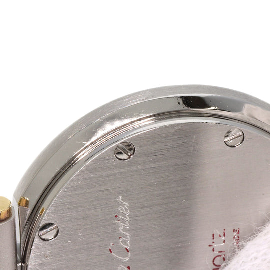 CARTIER Watches Quartz Stainless Steel , SSxK18YG , K18YG gold Santos Round SM white dial Women Used Authentic