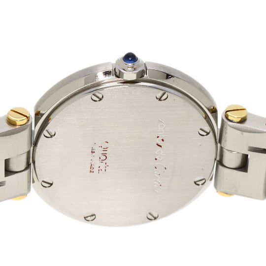 CARTIER Watches Quartz Stainless Steel , SSxK18YG , K18YG gold Santos Round SM white dial Women Used Authentic