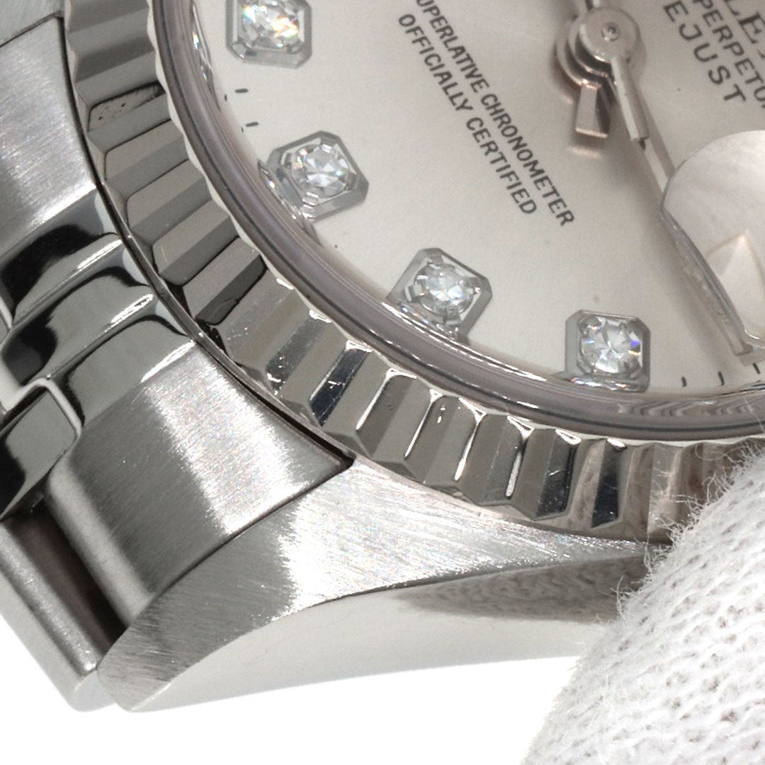 ROLEX Watches Mechanical Automatic 79174G Stainless Steel Silver Datejust 10P Diamond Silver dial