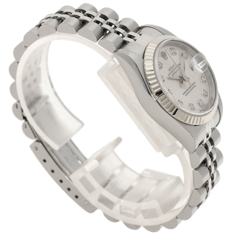 ROLEX Watches Mechanical Automatic 79174G Stainless Steel Silver Datejust 10P Diamond Silver dial