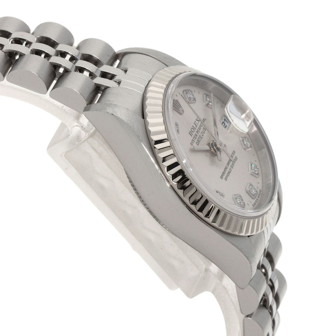 ROLEX Watches Mechanical Automatic 79174G Stainless Steel Silver Datejust 10P Diamond Silver dial