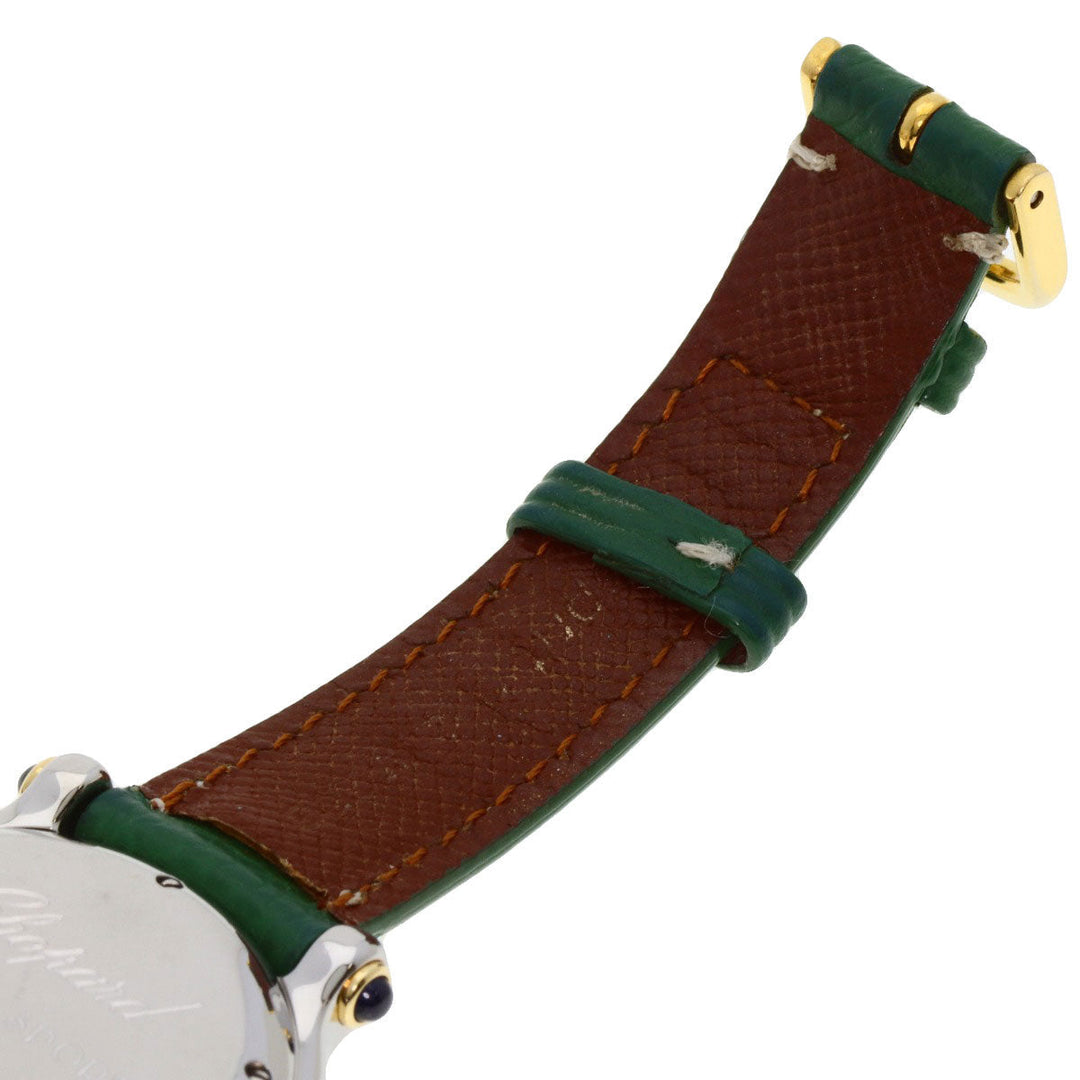 Chopard Watches Quartz 27/8237-23/11 Stainless Steel gold Happy Sports 7P Bezel Diamond Ivory dial