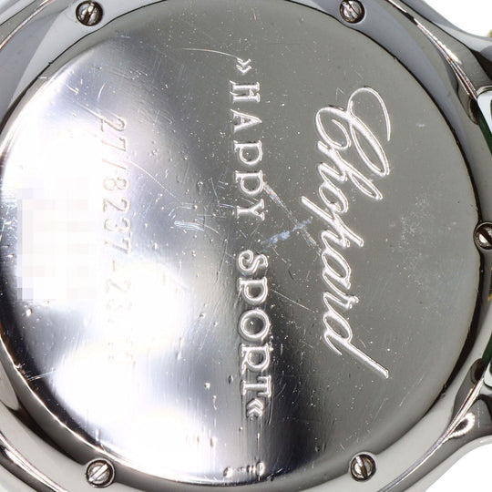 Chopard Watches Quartz 27/8237-23/11 Stainless Steel gold Happy Sports 7P Bezel Diamond Ivory dial