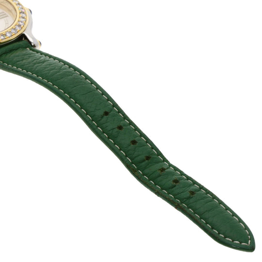 Chopard Watches Quartz 27/8237-23/11 Stainless Steel gold Happy Sports 7P Bezel Diamond Ivory dial