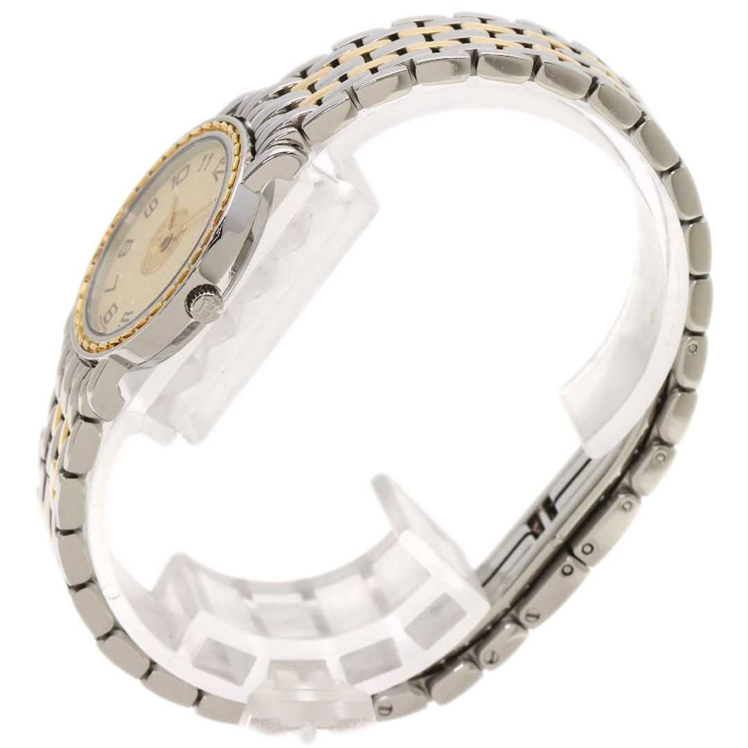 HERMES Watches Quartz SE4.220 Stainless Steel , SSxGP gold Serie Ivory dial Women Used Authentic