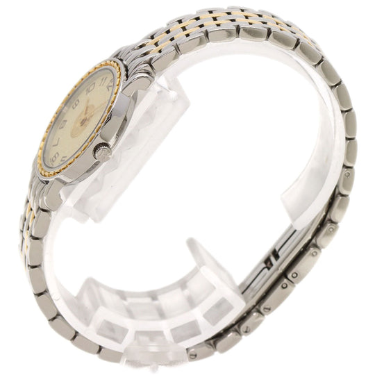 HERMES Watches Quartz SE4.220 Stainless Steel , SSxGP gold Serie Ivory dial Women Used Authentic